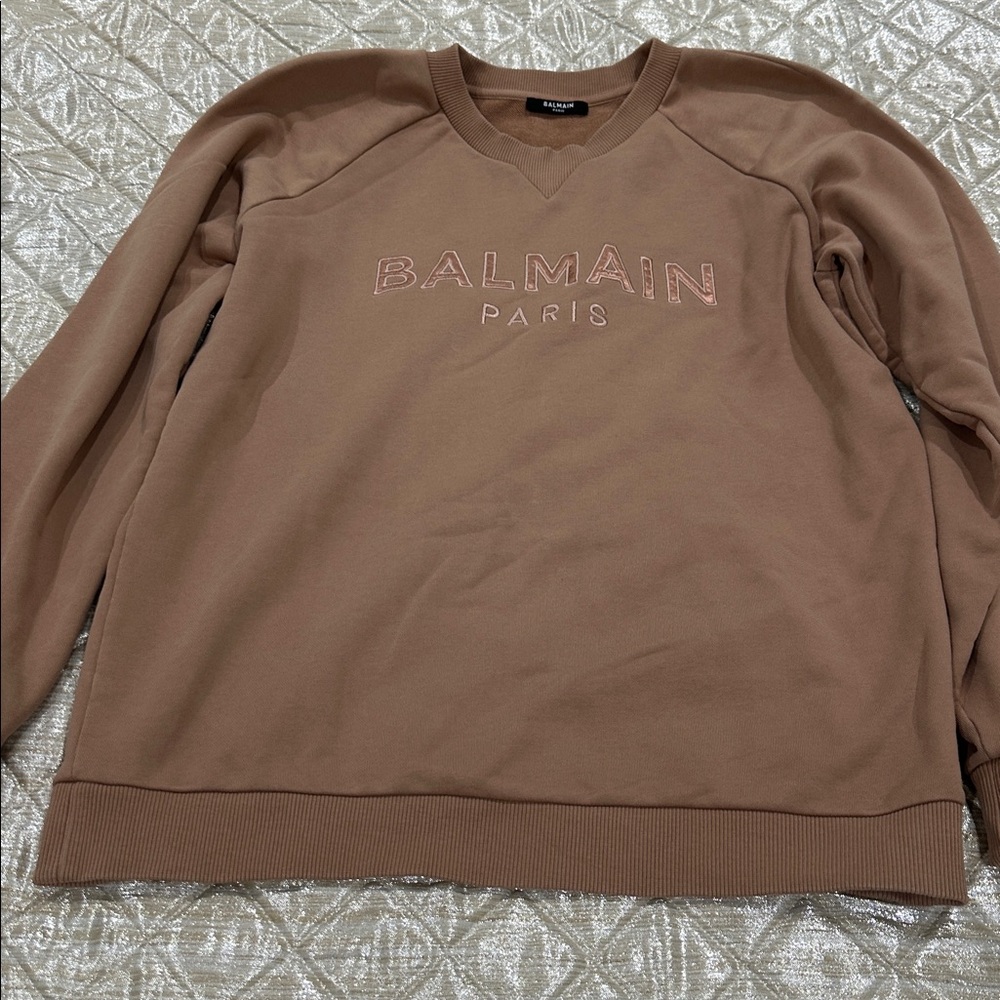 Balmain Tan Women’s Crewneck Sweatshirt
